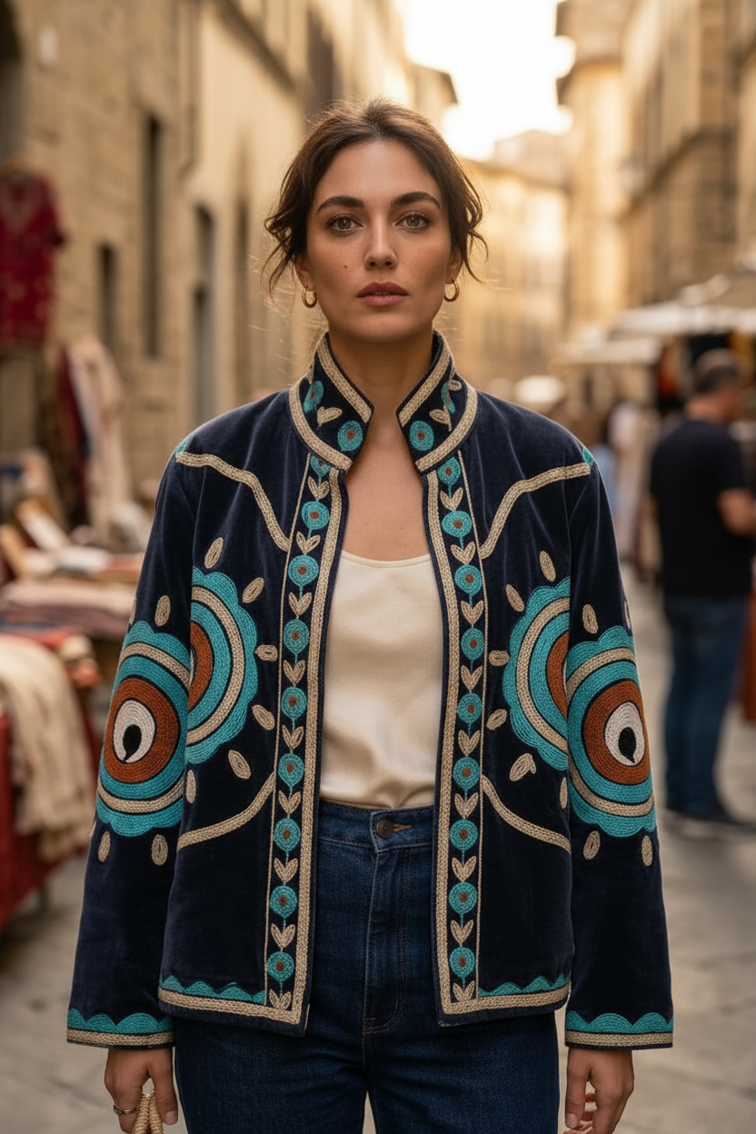 Peacock Eye Full Jacket Portrait