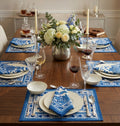 Artpiece Hand Block Printed Table Mat Set (6 table mats + 6 napkins)