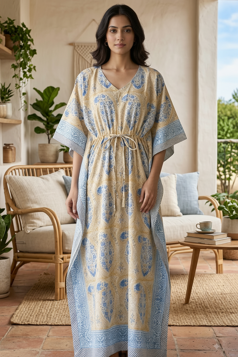 Blue Paisley Reframed