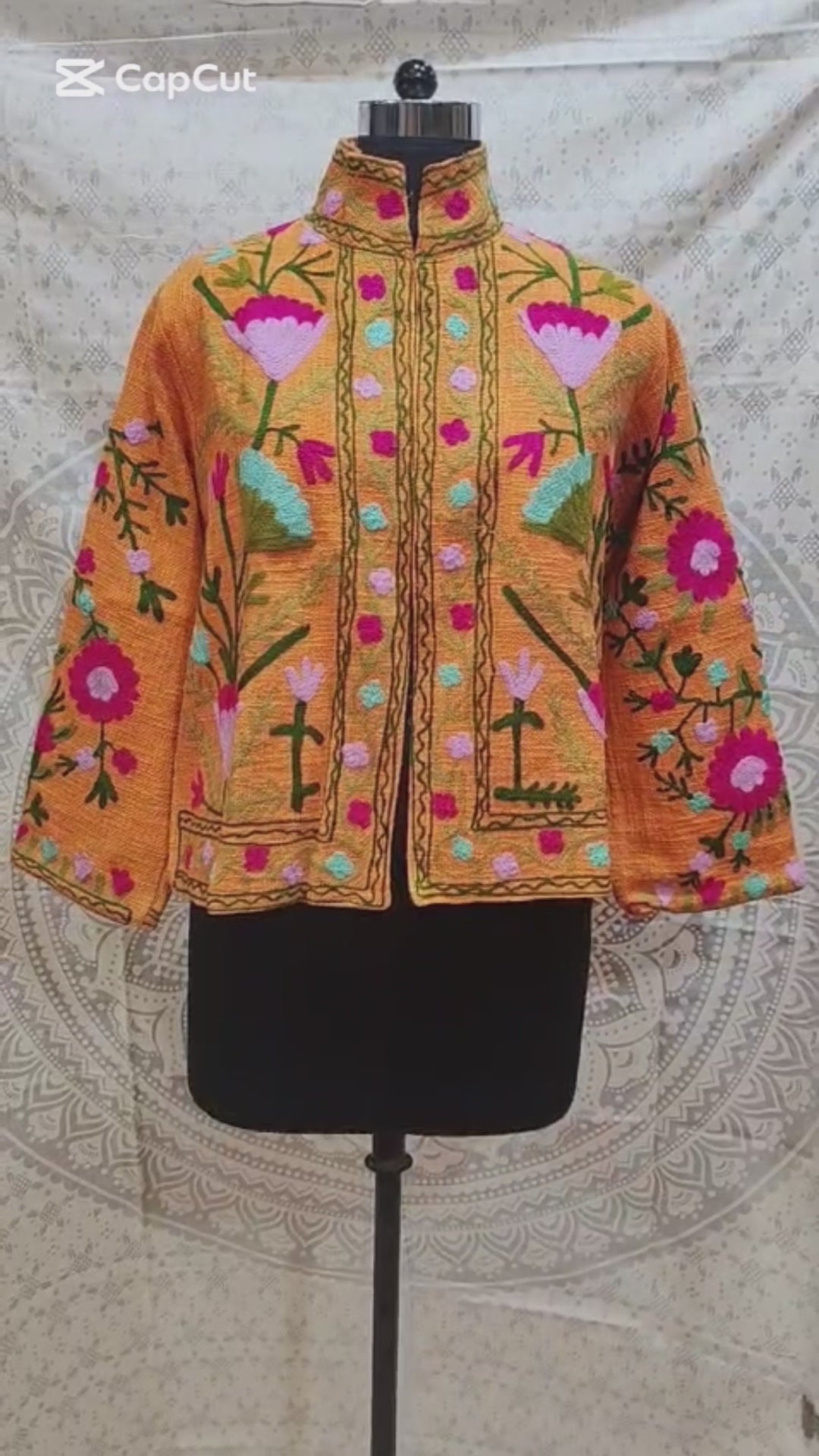 Embroidered T&T Jacket (6 colors - Light Sage Green / Slate Blue / Orange / Teal Green / Light Blue-Grey / Vibrant Orange)