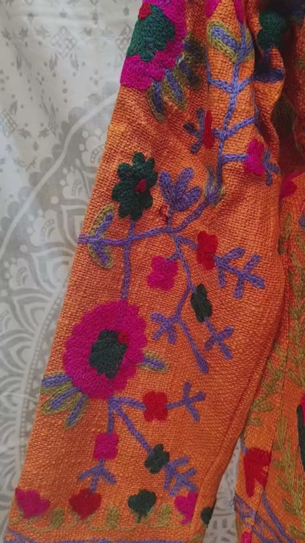 Embroidered T&T Jacket (6 colors - Light Sage Green / Slate Blue / Orange / Teal Green / Light Blue-Grey / Vibrant Orange)